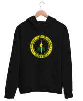 Çerkes,Kafkas,Çerkes Bayrağı,Adygea,adiga logosu. Siyah Unisex Kapşonlu Sweatshirt - Thumbnail