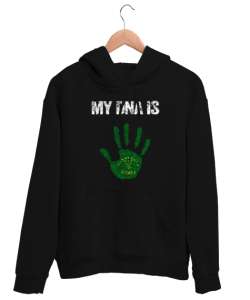 Çerkes,Kafkas,Çerkes Bayrağı,Adygea,adiga logosu. Siyah Unisex Kapşonlu Sweatshirt