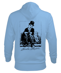 charlie chaplin Erkek Kapüşonlu Hoodie Sweatshirt