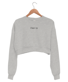 Cheer Up Kadın Crop Sweatshirt