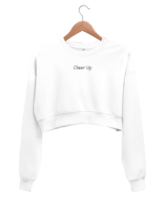 Cheer Up Kadın Crop Sweatshirt