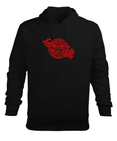 China Dragon Erkek Kapüşonlu Hoodie Sweatshirt