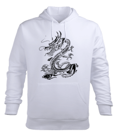 Chinese Dragon Erkek Kapüşonlu Hoodie Sweatshirt