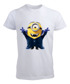 Çılgın Hırsız Minion Dracula Animasyon Tasarım Baskılı Erkek Tişört