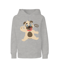 Çılgın Köpek Tasarımlı Çocuk Unisex Hoodie Kapüşonlu