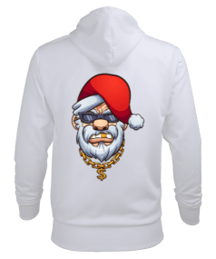 çılgın noel baba Erkek Kapüşonlu Hoodie Sweatshirt