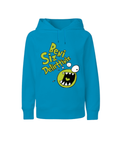 Çılgına dönen surat baskılı erkek Çocuk Unisex Hoodie Kapüşonlu