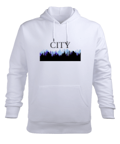 City Erkek Kapüşonlu Hoodie Sweatshirt