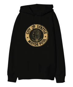 city of seattle motor pool hoodie Oversize Unisex Kapüşonlu Sweatshirt