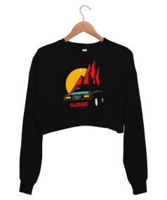 Classic Car - Klasik Araba Kadın Crop Sweatshirt