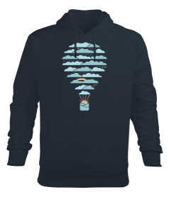 Cloud Balloon Erkek Kapüşonlu Hoodie Sweatshirt