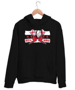 CM Punk New Best in the World Siyah Unisex Kapşonlu Sweatshirt