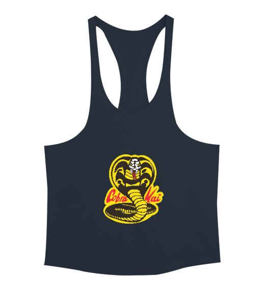 Cobra Kai Karate Kid Baskılı Füme Erkek Tank Top Atlet