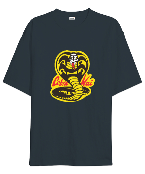 Cobra Kai Karate Kid Baskılı Füme Oversize Unisex Tişört