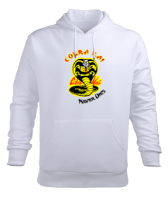 Cobra Kai Never Dies Erkek Kapüşonlu Hoodie Sweatshirt