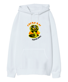 Cobra Kai Never Dies Oversize Unisex Kapüşonlu Sweatshirt