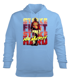 Cobra Kai No Mercy Tasarım Baskılı Erkek Kapüşonlu Hoodie Sweatshirt