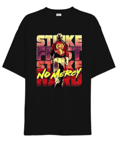 Cobra Kai No Mercy Tasarım Baskılı Oversize Unisex Tişört