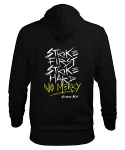 Cobra Kai Siyah Erkek Kapüşonlu Hoodie Sweatshirt