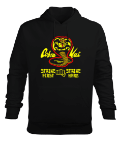 Cobra Kai Strike Erkek Kapüşonlu Hoodie Sweatshirt