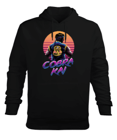 Cobra Kai Tasarım Baskılı Erkek Kapüşonlu Hoodie Sweatshirt