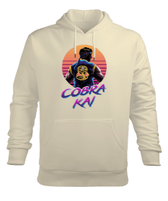 Cobra Kai Tasarım Baskılı Erkek Kapüşonlu Hoodie Sweatshirt