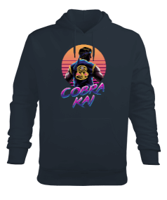 Cobra Kai Tasarım Baskılı Erkek Kapüşonlu Hoodie Sweatshirt