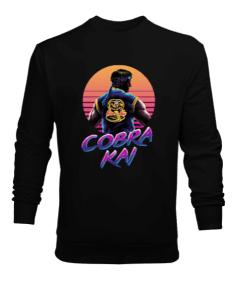 Cobra Kai Tasarım Baskılı Erkek Sweatshirt