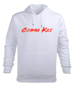 Cobra Kai Yazı Erkek Kapüşonlu Hoodie Sweatshirt