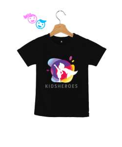 Çocuk Kahramanlar - Kids Heroes Siyah Çocuk Unisex