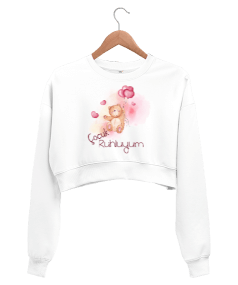 Çocuk Ruhlu Kadın Crop Sweatshirt