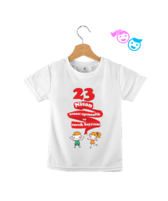 Çocuk unisex 23 nisan t-shirt Çocuk Unisex