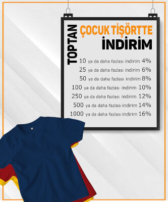 Çocuk Unisex Renkli Baskısız Toptan Tişört