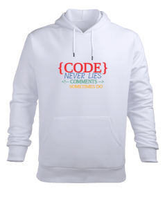 Code Never Lies Comments sometimes do. Erkek Kapüşonlu Hoodie Sweatshirt