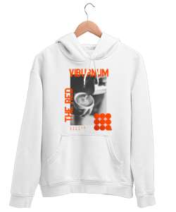 Coffe Beyaz Unisex Kapşonlu Sweatshirt