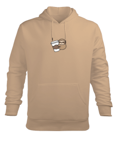 Coffee Erkek Kapüşonlu Hoodie Sweatshirt