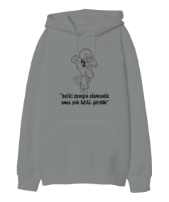 Çok Mal Gördük Oversize Unisex Kapüşonlu Sweatshirt