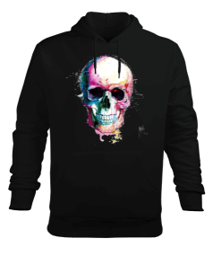 Color Head Print Erkek Kapüşonlu Hoodie Sweatshirt