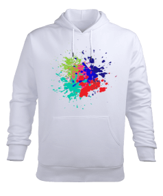 Color splashing. Erkek Kapüşonlu Hoodie Sweatshirt