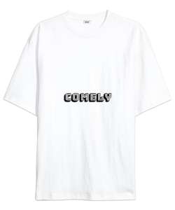 comely Beyaz Oversize Unisex Tişört