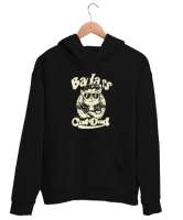 Cool Cat Dad - Havalı Baba Siyah Unisex Kapşonlu Sweatshirt - Thumbnail