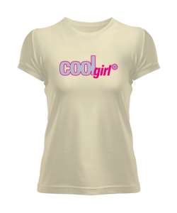 Cool Girl Krem Kadın Tişört