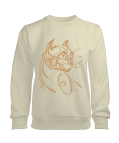 COOL KEDİ Özel Tasarım Kadın Sweatshirt