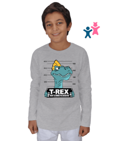 Cool T-Rex Dino Çocuk Unisex Uzunkollu