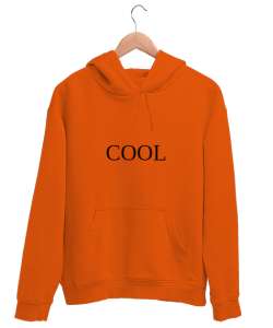 COOL Turuncu Unisex Kapşonlu Sweatshirt