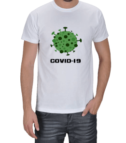 Covid-19 Erkek Tshirt Erkek Tişört