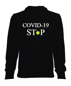 COVID-19 Kadın Kapşonlu Hoodie Sweatshirt