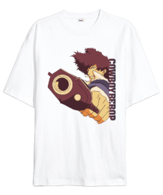 Cowboy Bebop Anime Tasarım Baskılı Oversize Unisex Tişört