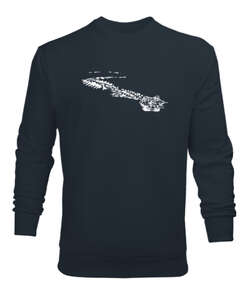 Crocodile Füme Erkek Sweatshirt