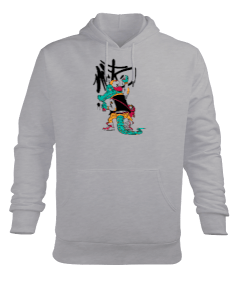 Crocodile Grafitti Erkek Kapüşonlu Hoodie Sweatshirt